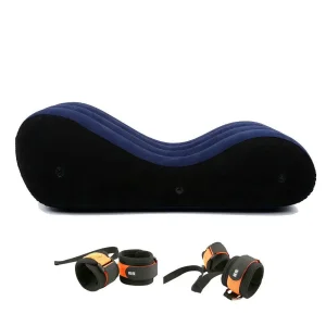 Ngoại thất sân vườn Miễn Phí Vận Chuyển Bơm Hơi Sofa Giường Gấp Ghế Du Lịch Thư Giãn Bàn Ghế Sân Vườn Bộ PVC Hình Chữ S Thoải Mái Cắm Trại Phòng Chờ Chaise