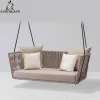Ngoại thất sân vườn Mới Pe Mây Treo Ghế Xoay Trong Nhà Ngoài Trời Người Lớn Hình Hoa Đính Đá Sofa Phong cách Châu Âu Ban Công Xoay Dệt Bàn Ghế Sân Vườn Bộ