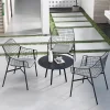 Ngoại thất sân vườn Ngoài Trời Bàn Ghế Ban Công Sắt Rèn Ghế Cafe Giải Trí Sân Thượng Salon De Jardin Bộ Bàn Ghế Sân Vườn WKGF