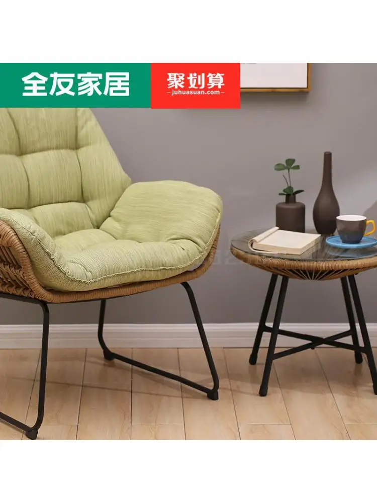 Ngoại thất sân vườn Nhà đan bằng liễu gai ba mảnh giải trí ban công đệm đàn hồi cao bàn ghế đơn giản kết hợp bàn cà phê nhỏ - Hình 2 Ngoại thất sân vườn Nhà đan bằng liễu gai ba mảnh giải trí ban công đệm đàn hồi cao bàn ghế đơn giản kết hợp bàn cà phê nhỏ - Hình 2