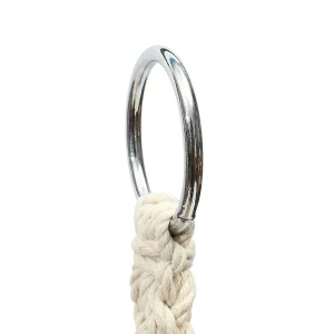 Ngoại thất sân vườn Phong cách Châu Âu Cotton Dây Võng Ghế Bàn Ghế Sân Vườn Bộ Dệt Kim Trong Nhà Ngoài Trời Trẻ Em Xoay Giường Người Lớn Đu Treo Ghế Võng - Hình 4