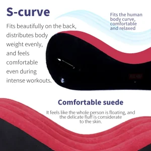 Ngoại thất sân vườn Toughage Sofa Bơm Hơi Cặp Đôi Vị Trí Sâu Hơn Hỗ Trợ Với Bộ Dụng Cụ Vòng Bít Ghế Phòng Chờ Hình Chữ S Đệm Nhựa PVC Đổ Xô Đồ - Hình 2
