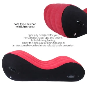 Ngoại thất sân vườn Toughage Sofa Bơm Hơi Cặp Đôi Vị Trí Sâu Hơn Hỗ Trợ Với Bộ Dụng Cụ Vòng Bít Ghế Phòng Chờ Hình Chữ S Đệm Nhựa PVC Đổ Xô Đồ - Hình 3