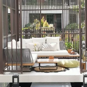 Ngoài Trời Ghế Mây, Sofa, Sân Vườn: Chống Nước, Chống Nắng, Giải Trí B&B Sân Thượng, Nội Thất Gỗ Chắc Chắn - Hình 3