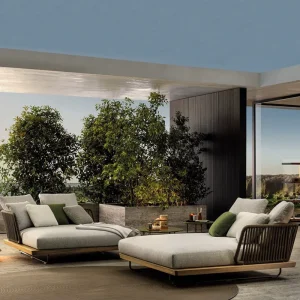 Ngoài Trời Ghế Mây, Sofa, Sân Vườn: Chống Nước, Chống Nắng, Giải Trí B&B Sân Thượng, Nội Thất Gỗ Chắc Chắn - Hình 4