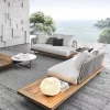 Ngoài Trời Giải Trí Mây Sofa Gỗ Chắc Chắn Khách Sạn Thiết Kế Biệt Thự Phòng Ngủ và Bữa Sáng Bắc Âu Sân Vườn Ban Công Nội Thất