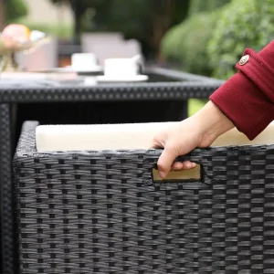 Ngoài Trời Mây Sofa Chống Nắng Chống Thấm Nước Bàn Ghế Kết Hợp Sân Ngoại Ô Giải Trí Sân Vườn Ngoại Ô Sân Thượng Đồ Nội Thất Mây - Hình 4