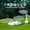 Ngoài trời thép không gỉ rỗng mây điêu khắc trừu tượng sợi thủy tinh gia cố nhân vật nhựa trang trí hình vuông bán hàng văn phòng trang trí sân vườn