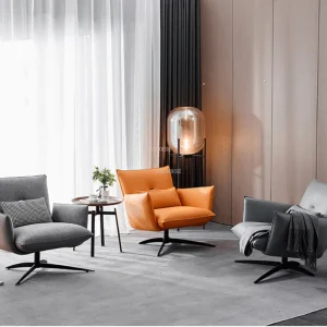 Nhà Thiết Kế Người Ý Ghế Phòng Khách Tối Giản Hiện Đại Ghế Sofa Đơn Da Xoay Sofa Lười Ghế Bành Sillas Nội Thất Gia Đình