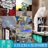Nhập khẩu trong suốt bạch kim pha lê nhựa điêu khắc đồ trang trí trừu tượng sáng tạo ngoài trời hình nghệ thuật keo pha lê đồ trang trí tùy chỉnh