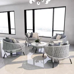 Nội Thất Ngoài Trời Mây Sofa Đơn Ban Công Giải Trí Ngoại Trời Ghế Mây Thiết Kế Mây Sân Sofa Bàn Cà Phê