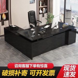 Nội thất phòng giám đốc, bàn giám đốc chân sắt, bàn làm việc kết hợp tủ phụ, bàn làm việc cho lãnh đạo