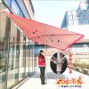 Ô dốc ngoài trời hình chữ nhật lớn cửa hàng ô dù dày thương mại gian hàng gấp dốc chống nắng chống nắng cách nhiệt