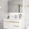 [Orofen 682] Kết hợp tủ phòng tắm Chậu rửa phòng tắm tối giản hiện đại Tủ chậu rửa tay bể bơi