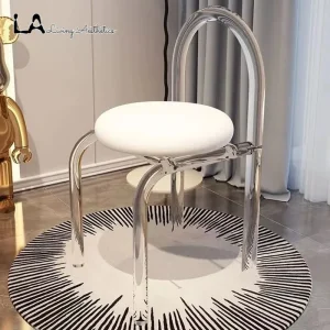 Pha Lê Ghế Trang Điểm Acrylic Nội Thất Thiết Kế Đơn Giản Tựa Lưng Ghế Ăn Ins Phòng Khách Sofa Đơn Ghế Cà Phê 2024