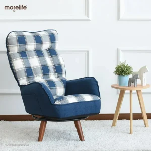 Phong Cách Châu Á Ghế Xoay Nhật Bản Nội Thất Phòng Khách Gia Đình Ngả Ghế Bành Thấp Sofa Xoay Dành Cho Người Cao Tuổi - Hình 2
