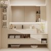 Phong cách hiện đại tối giản phong cách Nhật Bản phiến đá gió một chậu tủ phòng tắm kết hợp chậu rửa tay phòng tắm chậu rửa tủ