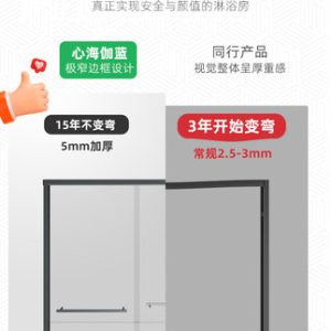 Phong cách tương tự của cửa hàng của Xinhai Jialan tro súng tổng thể phòng tắm đơn giản cửa xoay đơn giản ngăn cách khô và ướt cửa trượt phòng tắm