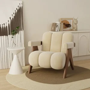 Phòng Khách Ghế Sofa Đơn Ghế Sofa Phòng Ngủ Phong Cách Kem Nhật Bản Ban Công Ghế Giải Trí