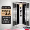 Phòng tắm liền mạch phòng tắm một mảnh nhà vệ sinh cong không khí ấm hoàn thiện phòng tắm kính phòng tắm nông thôn