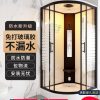Phòng tắm liền mạch Sản phẩm hoàn thiện bằng kính phòng tắm gia đình một mảnh với cơ sở khép kín phòng tắm nông thôn