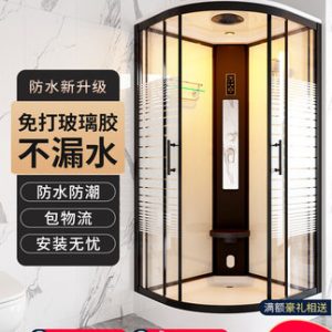 Phòng tắm liền mạch Sản phẩm hoàn thiện bằng kính phòng tắm gia đình một mảnh với cơ sở khép kín phòng tắm nông thôn
