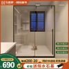 Phòng tắm một dòng phòng tắm tổng thể khô và ướt ngăn cách cửa kính có thể được tùy chỉnh cửa trượt di động tối giản