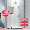 Phòng tắm Santa Leia phòng tắm tùy chỉnh cửa kính nửa vách ngăn khô và ướt tách biệt hình kim cương phòng tắm đơn giản tổng thể