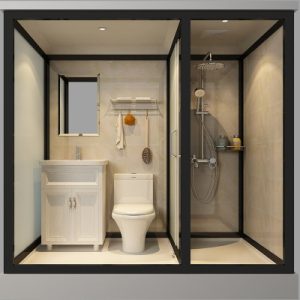 Phòng tắm tích hợp phòng tắm tích hợp phòng tắm hộ gia đình phòng tắm tách khô và ướt phòng tắm đơn giản phòng tắm tích hợp