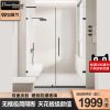 Phòng tắm tối giản không khung phòng tắm phòng tắm một hình vách ngăn cửa kính phòng tắm ngăn cách khô và ướt màn hình nhà tắm