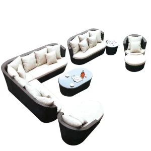 Sân Ngoài Trời Giả Mây Sofa Kết Hợp Ghế Mây Hoàng Phi Phi Tần Ngoại Trời Sân Vườn Sân Thượng Góc Ghế Sofa Mây - Hình 5