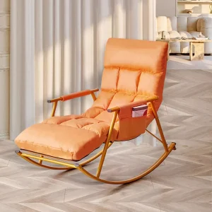 Sang trọng Rocking Ghế phòng khách Sofa Arm Ghế lười cá nhân Ghế hiện đại ngai vàng Ergonomic Băng ghế dự bị Poltrona Lounge Suite Nội thất - Hình 2