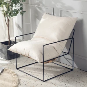 Sắt rèn Ghế Phòng Khách Bắc Âu Nội Thất Gia Đình Ghế Sofa Lười Cửa Hàng Quần Áo Giải Trí Ghế Bành Ban Công Ghế Sofa Giải Trí - Hình 3