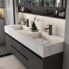 Slate tích hợp chậu rửa tủ kết hợp phòng tắm thông minh hiện đại tối giản chậu rửa chậu rửa tủ phòng tắm