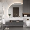 Slate tích hợp nửa vòng tròn gương tủ phòng tắm phòng tắm tối giản hiện đại chậu rửa chậu rửa kết hợp chậu rửa