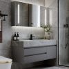 Slate tích hợp tủ phòng tắm kết hợp hiện đại tối giản nhẹ nhàng sang trọng chậu rửa chậu rửa chậu rửa thiết bị vệ sinh