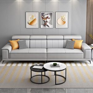 Sofa 2023 Bắc Âu Mới Sofa Vải Phòng Khách Nhà Hiện Đại Đơn Giản Hàng Thẳng Dùng Một Lần Công Nghệ Sofa Vải Sofa
