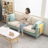 Sofa Bắc Âu đơn giản hiện đại Sofa vải phòng khách nhỏ phòng đôi cho thuê phòng nhỏ phòng nhỏ ba mẫu đơn giản màu đỏ ròng