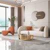 Sofa Bắc Âu Sofa Vải Phòng Khách Đơn Giản Cong Nhỏ Sofa Văn Phòng Lễ Tân Công Nghệ Ghế Sofa Vải