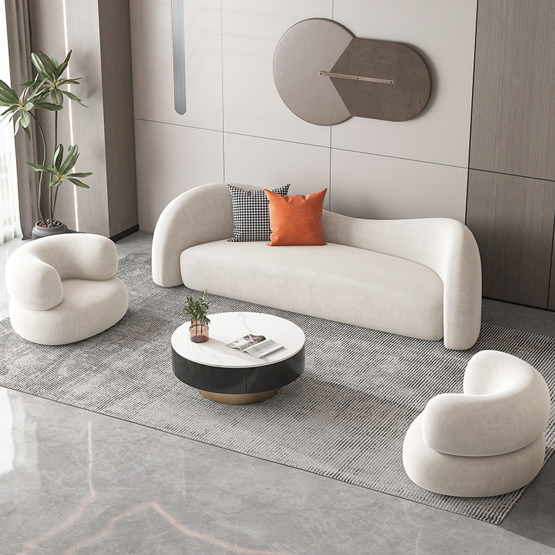 Sofa Bắc Âu Sofa Vải Phòng Khách Đơn Giản Cong Nhỏ Sofa Văn Phòng Lễ Tân Công Nghệ Ghế Sofa Vải - Hình 4 Sofa Bắc Âu Sofa Vải Phòng Khách Đơn Giản Cong Nhỏ Sofa Văn Phòng Lễ Tân Công Nghệ Ghế Sofa Vải - Hình 4