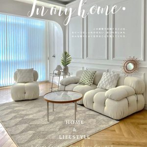 Sofa Bắc Âu Vải Kem Mô Đun Sofa Đơn Giản Hiện Đại phòng nhỏ Cừu Nội Thất Nhung Phòng Khách Lưới Đỏ Ghế Sofa - Hình 2