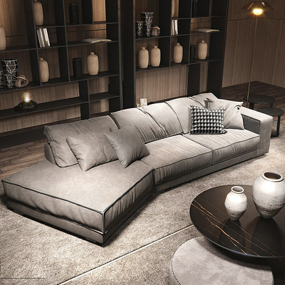 Sofa Baxter kiểu Italy hình dạng đặc biệt vải công nghệ xuống góc Sofa vải sang trọng phòng khách kích thước gia đình đơn giản Bắc Âu Sofa Baxter kiểu Italy hình dạng đặc biệt vải công nghệ xuống góc Sofa vải sang trọng phòng khách kích thước gia đình đơn giản Bắc Âu