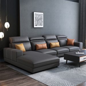 Sofa Công nghệ nano không giặt Ghế Sofa vải phòng khách đơn giản hiện đại Bắc Âu phòng nhỏ cao su Sofa vải mới