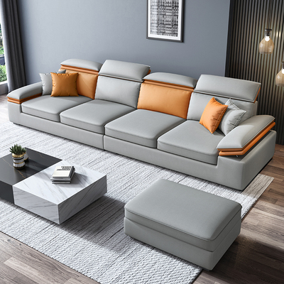Sofa Công nghệ Sofa vải đơn giản hiện đại sáng sang trọng Phòng khách Bắc Âu kích thước có thể điều chỉnh Ghế Sofa thẳng đồ nội thất mới Sofa Công nghệ Sofa vải đơn giản hiện đại sáng sang trọng Phòng khách Bắc Âu kích thước có thể điều chỉnh Ghế Sofa thẳng đồ nội thất mới