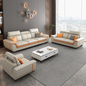 Sofa Công nghệ Sofa vải phòng khách hiện đại đơn giản đẹp sang trọng phong cách kiểu Italy Sofa vải đơn giản phòng nhỏ Ghế dài đơn giản - Hình 2