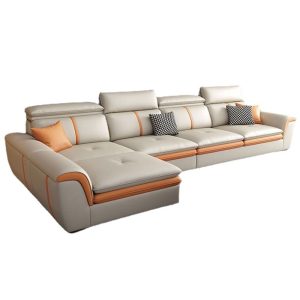 Sofa Công nghệ Sofa vải phòng khách hiện đại đơn giản đẹp sang trọng phong cách kiểu Italy Sofa vải đơn giản phòng nhỏ Ghế dài đơn giản - Hình 4