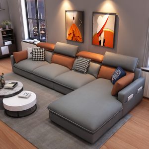 Sofa Công nghệ Sofa vải phòng khách sang trọng phòng nhỏ đơn giản kiểu kiểu Italy wabi-sabi phong cách hiện đại đơn giản Sofa vải Bắc Âu