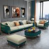 Sofa da cao cấp nhẹ đầu lớp da bò nội thất phòng khách chung cư nhỏ hiện đại cao cấp đơn giản hàng thẳng bốn người