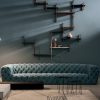 Sofa da sáng sang trọng kiểu Italy Sofa hiện đại đơn giản Sofa Mỹ đơn giản nút kéo Ghế Sofa tùy chỉnh