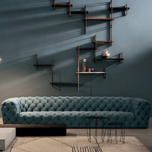 Sofa da sáng sang trọng kiểu Italy Sofa hiện đại đơn giản Sofa Mỹ đơn giản nút kéo Ghế Sofa tùy chỉnh